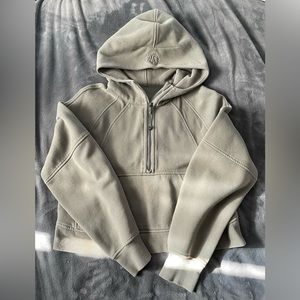 Lululemon Scuba Oversized Half-Zip Hoodie - Army Green
